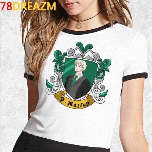 Draco Malfoy summer top women white t shirt harajuku vintage harajuku kawaii top tees t shirt streetwear aesthetic