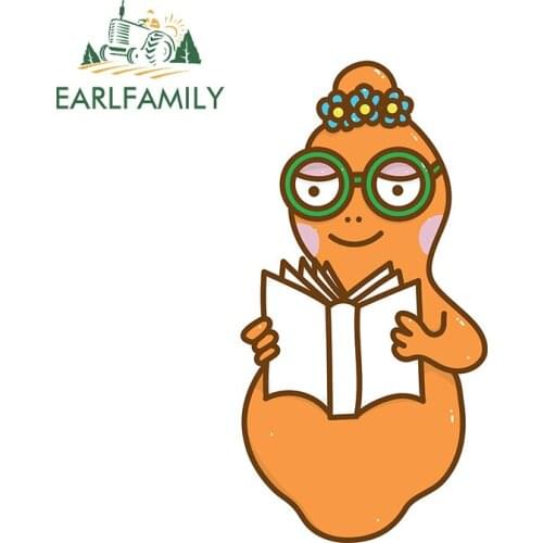 EARLFAMILY 13cm x 6.9cm for Barbapapa Cartoon Car Sticker Refrigerator Motorcycle Decal Creativite Car Styling Sunscreen Decor
