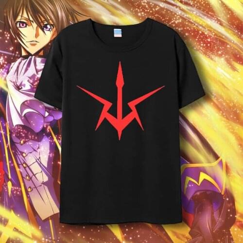 New Code Geass cosplay t-shirt Anime men t shirt summer cotton Tees Tops