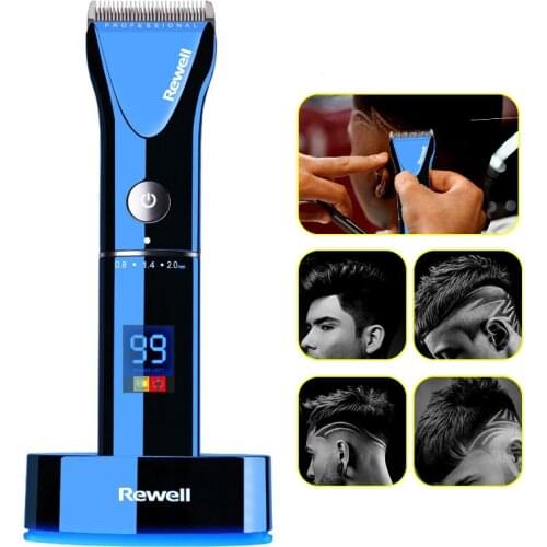 Electric Hair Clipper for Barber Men Professional Hair Trimmer with Extra Base Precision Hair Cutting Machine with LED Display