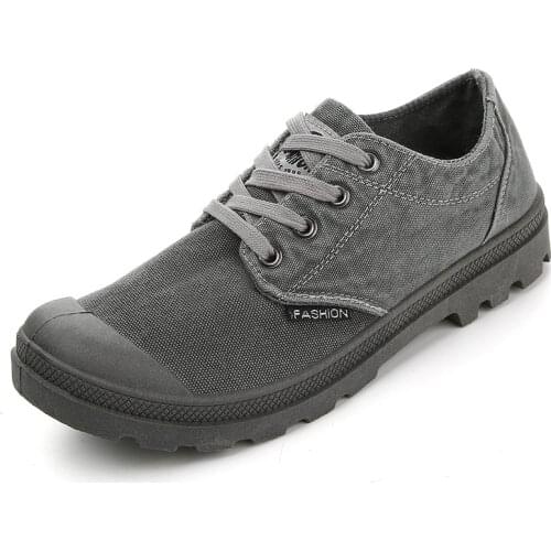 Mens shoes classic cloth shoes work shoes new spring foreign trade large size canvas shoes Korean fashion casual shoes trend br