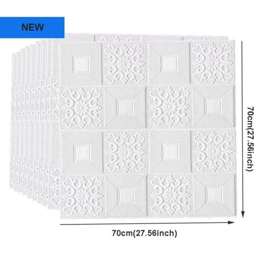 70x70cm Stereo Foam Wall Stickers Ceiling Panel Roof Decor Self Adhesive Waterproof Wallpaper Living Room Bedroom Home Decor
