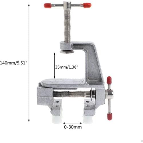 New Arrival 3.5" Aluminum Miniature Small Jewelers Hobby Clamp On Table Bench Vise Mini Tool Vice Muliti-Funcational