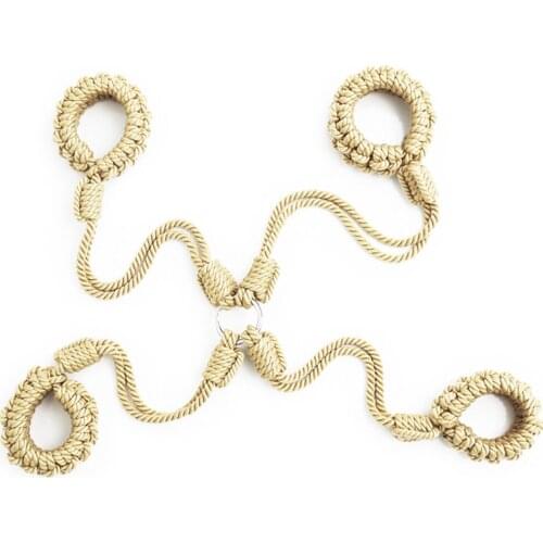 Fire 18+ Braided Rope Handcuffs Ankle Connecting Sex Toys Adullt Bondage BDSM Games Product Exotic Accessories For Couples