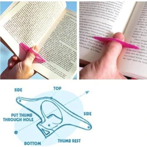 Plastic Book Page Holder Book Marker Convenient Bookmark Useful Reading Auxiliary Gadget Tool