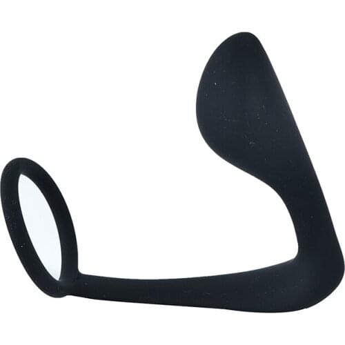 Silicone Male Prostate Stimulation Massager G Spot Delay Ring Butt Plug Masturbator Anal Sex Toys For Men Sex Products