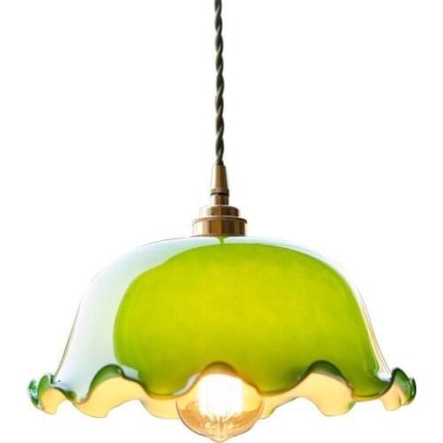 Nordic Loft Style Edison Industrial Vintage LED Pendant Light Fixtures Antique Copper Glass Hanging Lamp Indoor Lighting