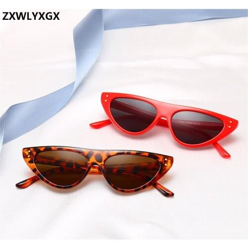 ZXWLYXGX small frame sunglasses women brand designer 2019 new retro rice nail cat eye sun glasses boutique blue sea sun glasses