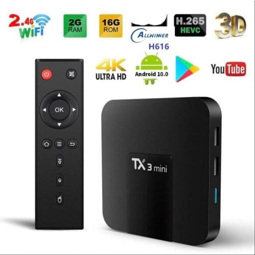 TX3 mini 5pcs with lcd display Android 8/9 TV BOX 2G 16G Amlogic S905W Quad Core Support H.265 4K 2.4G wifi Set top box