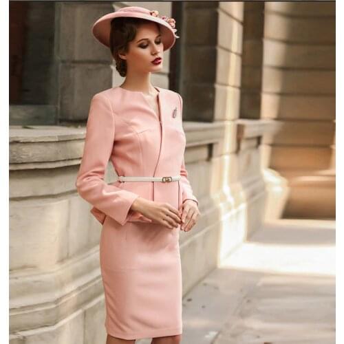 Suit Blazer Jacket Tops and Skirt Set 2020 Autumn Winter Women Formal Work Chic Elegant OL Office Lady 2 Piece Uniform