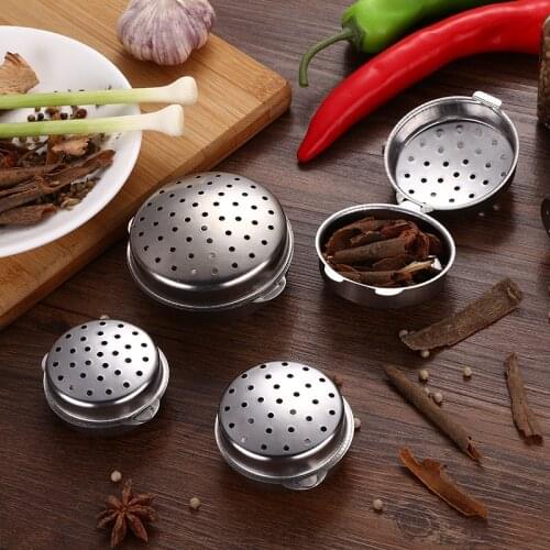 1pcs Kitchen Style Reusable Stainless Steel Seasoning Ball Tea Bag Infuser Filter Strainer Ball