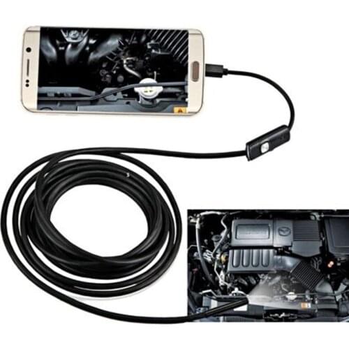 1280*720P Endoscope Camera 8mm Lens Flexible Wire Android USB Endoscope Waterproof Led Light Inspection Camera