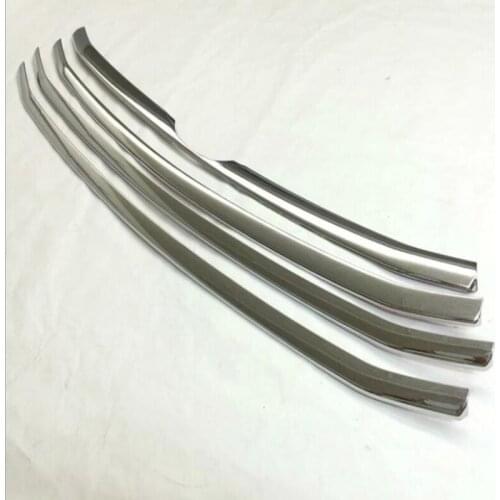 4PCS ABS Chrome Car Front Hood Grille Grill Decorative Cover Trim For TOYOTA Highlander 2015 Car Styling Accessories