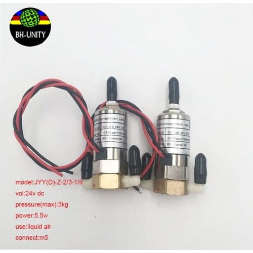 5pcs/lot infiniti pheaton changer crystaljet printer parts solenoid solvent valves JYY(D)-Z-30-2/3-II 24VDC on sale