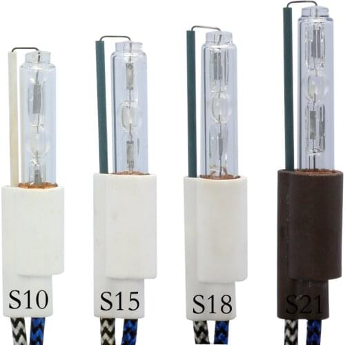 AC 12v 55w Ceramics S15 S18 D10 S21 10mm 18mm 15mm 21mm Auto HID Bulbs for 2.5 2.8 3.0 Inches Bi xenon projector lens headlight