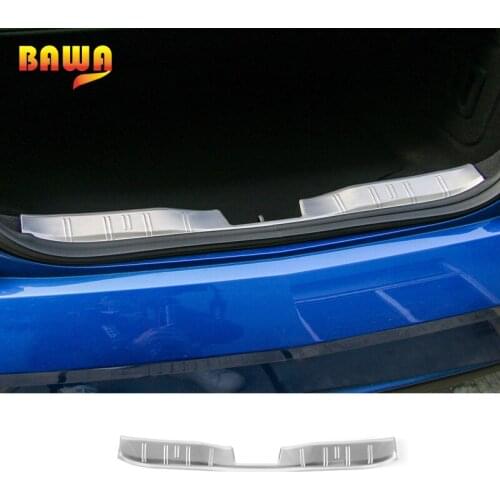 BAWA Car Interior Door Sill Trunk Guard Board Bumper Panel Decoration Trim Stickers For Chevrolet Camaro 2017 Up Car Styling