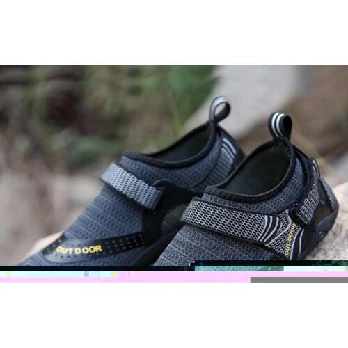 Men Women Quick-Dry Wading Shoes Water Shoes Breathable Wearproof Outdoor Beach Antiskid Sneakers AquaIn Sports Upstream Z6K4