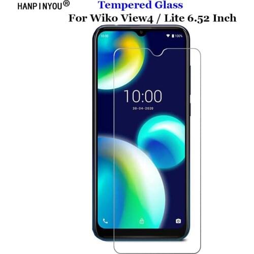 For Wiko View4 Lite Tempered Glass 9H 2.5D Premium Screen Protector Protection Film For Wiko View 4 Lite 4lite 6.52"