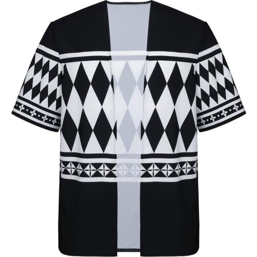 Movie Tokyo Revengers Haori T-shirt Ken Ryuguji Black White Tee Tops Japanese Style Haori Ryuguji Doraken Ken Cosplay Outfits