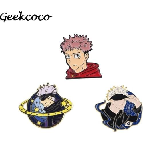 J2222 Anime Brooch Metal badge Women and Men Enamel Pins Clothes Brooches Shirt Collar Pin Gifts