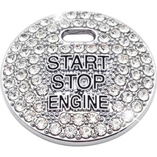 Engine Ignition Push Start Stop Button Protection Cover Trim Sticker Engine Ignition Switch Decorative For Mazda