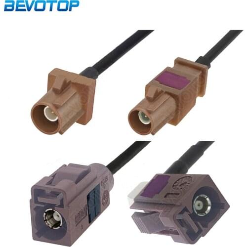 Brown Fakra F Cable RAL 8011 Male Female RG174 Pigtail RF Coaxial Extension Cord Adapter for TV 15CM 30CM 50CM 1M 1.5M 2M 5M 7M