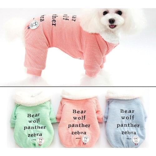 Winter Pet Clothes Soft Warm Cotton Clothes For Small Dogs Thickening Pet Dog Coat Jacket Wool Padded Puppy Clothing