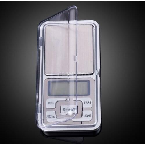 DHL 50pcs/lot 500g 200g 0.1g Mini Precision Jewelry Scale LCD Display Scales Electronic High Precision Portable 500g/0.1g