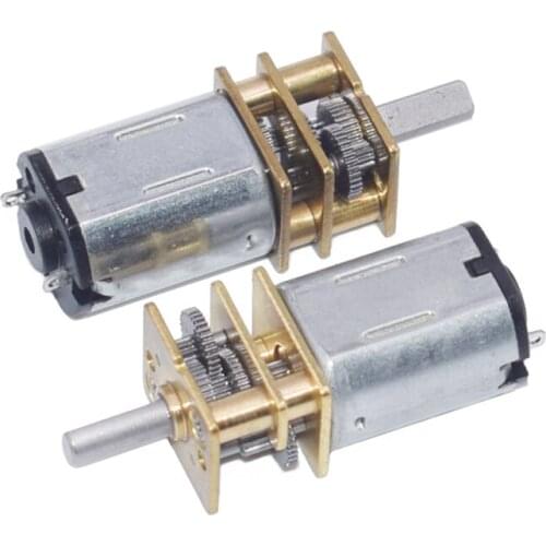 1pcs GA12-N20 DC 6V 100RPM Gear Motor Speed Reduction Gear Motor Electric Gear Box with Gearwheel for RC Robot DIY Engine Camera