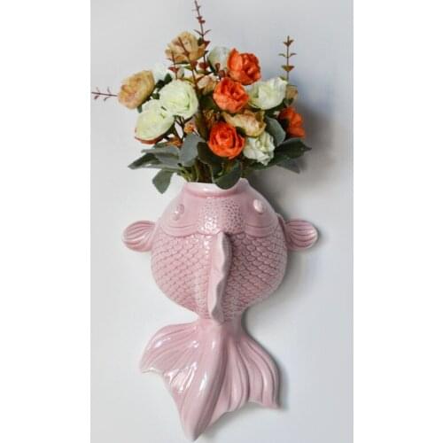 SQUID WALL HANGING VASE CREATIVE FISH HOME WALL DECORATION EUROPEAN MODERN STYLE THREE-DIMENSIONAL WALL HANGING OBJECT DISPLAY