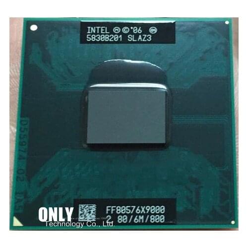 Original Intel Top Core 2 Extreme X9000 cpu processor 2.8GHz 6MB 800MHz socket P scrattered pieces For GM965 PM965 T9300 t9500