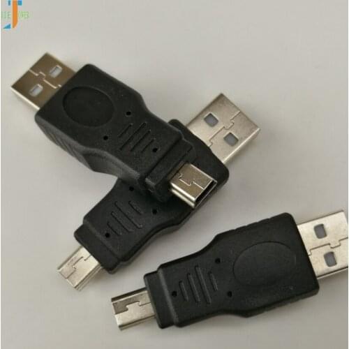 Hot Mini Usb 5pin Male Plug To A USB 2.0 Male Jack Adapter Mini 5pin Male USB Converter for MP3 Camera Car AUX 200pcs/lot