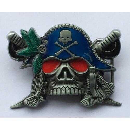 Skull Belt Buckle JF-BY20175 suitable for 4cm wideth belt with continous stock