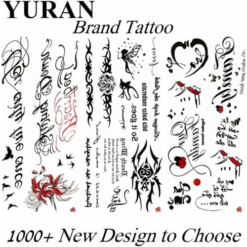 Diy Motivating PeopleS Words Fake Temporary Tattoos Sticker For Women Girls Men BoysWaterproof Tattoo Paper Body Art Arm Tatoos