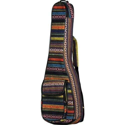 Special National Style 23" Ukelele Ukulele Uke Bag Backpack Case 6mm Cotton Padding Durable Colorful & Adjustable Shoulder Strap