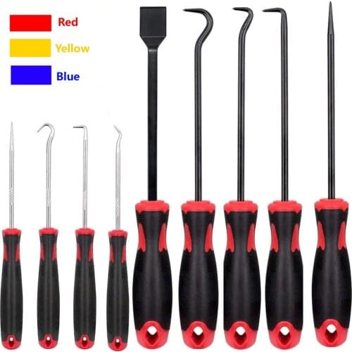 Universal 9Pcs Scraper Pick Hook Tool Set Car Auto Repair Tool Chrome Vanadium Steel O Ring Gasket Puller Seal Remover Kit