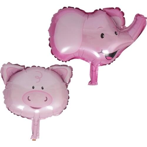 Animal balloon cartoon piggy elephant can float air ball children birthday party decoration aluminum foil mini balloons