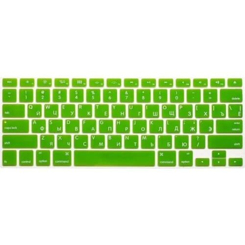 Russian Letters Keyboard protector for Macbook Air Pro Retina 13" 15" 17" Laptop Skin Covers for Mac book 13 15 US Version