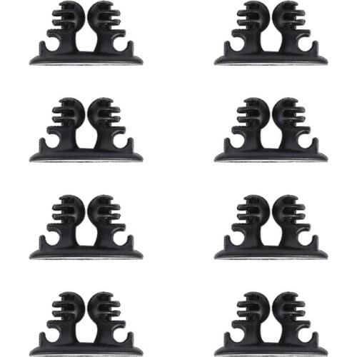 8pcs Self Adhesive Car Wire Clips Multifunction Cord Management USB Earphone Cable Clamp Winder Holder Organizer Auto Accessorie