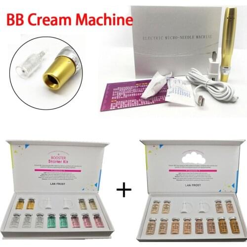 Golden Electric dr derma pen BB Cream Pen Tattoo Gun for bb cream Serum bb fundation Skin Care BB Treatment whitening serum