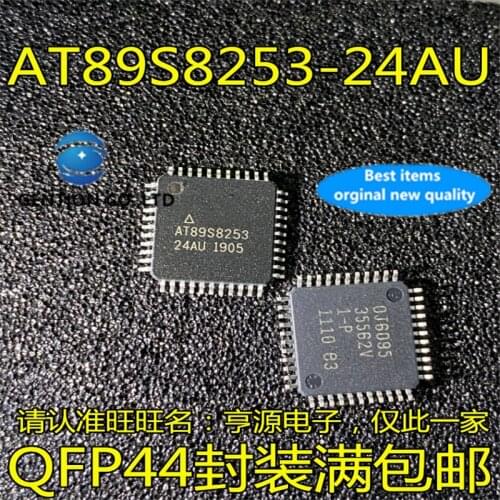 10Pcs AT89S8253-24AU AT89S8253 QFP44 in stock 100% new and original