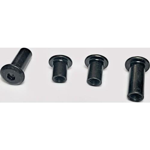 50pcs M6 Hexagon Socket T-nut Furniture Nuts Connecting Splint Nut