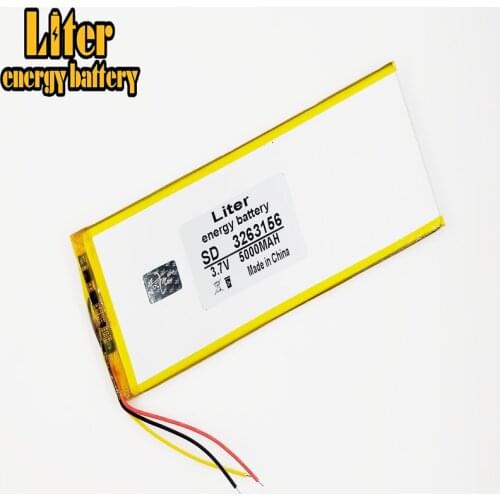 3 line 3263156 The tablet battery 3.7V,5000mAH,3263156 Polymer lithium ion / Li-ion battery for tablet pc