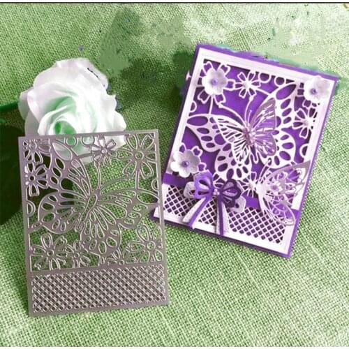 Butterfly, background greeting ca Metal Cutting Dies for DIY Scrapbooking Album Paper Cards Decorative Crafts Embossing Die Cuts