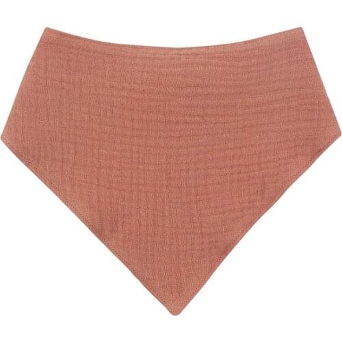 Baby Infant Cotton Bibs Newborn Solid Color Triangle Scarf Feeding Saliva Towel Bandana Burp Cloth Boys Girls Shower Gifts