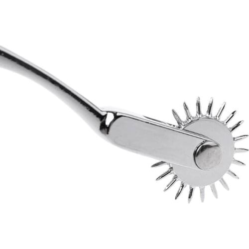 M4YC Diagnostic Reflex Hammer Pin Wheel BDSM Gear Roller Rolling Wartenberg Wheel Pinwheel Fetish Neurological