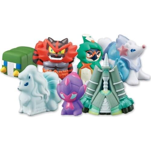 Pokemon Food Play Box Egg Finger Puppet Ice Nine Tails Poipole Incineroar Elf