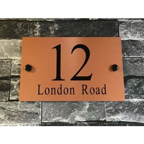 Customized Acrylic HOUSE NUMBER SIGN PLAQUE / DOOR SIGN / HOUSE NAME PERSONALISED