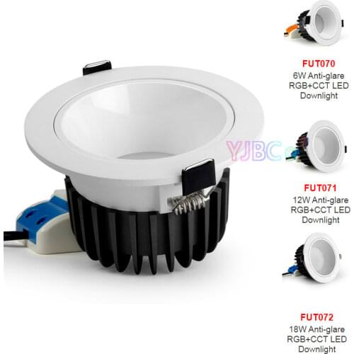 Miboxer 6W 12W 18W Anti-glare RGB+CCT LED Downlight AC100~240V Dimmable Smart LED Ceiling light Indoor lamp FUT070/FUT071/FUT072