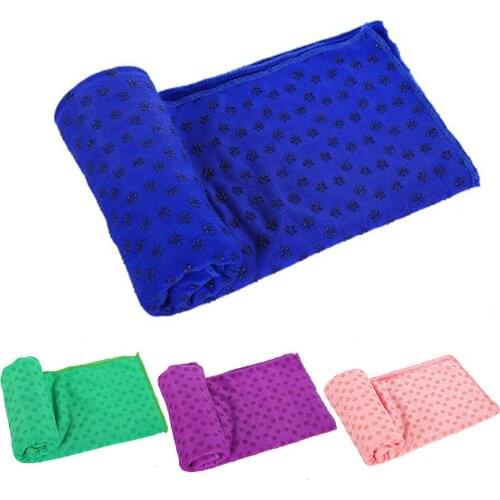 Non Slip Yoga Mat Cover Towel Anti Skid Microfiber Yoga Mat Size 183 * 63 CM / 73 * 24.8 Shop Towels Pilates Blankets Fitness